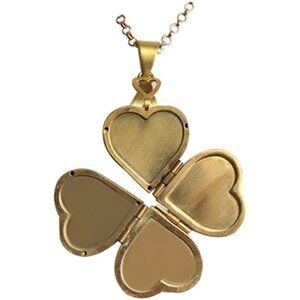 1Pcs Gostear Cute Four leaf Clover Love Heart Pendant Photo Locket